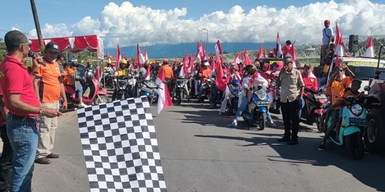Parjal Gelar Konvoi Merah Putih Menyambut HUT RI ke 79