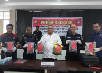 Tas Koper Berisikan Ganja 2,8 Kilogram Dari Jayapura Berhasil Disita